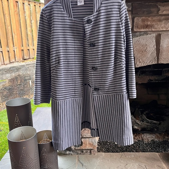 Cabi Striped Women's Dappled Jacket Size L - Picture 2 of 4